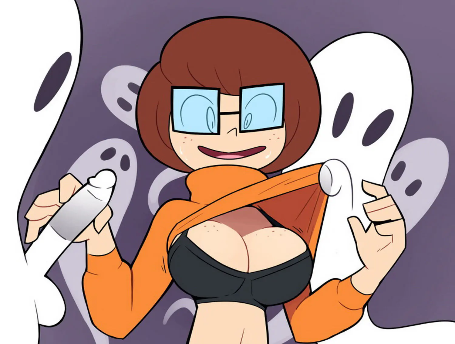 Velma Dinkley Big Breast Ghost Handjob Tits Penis