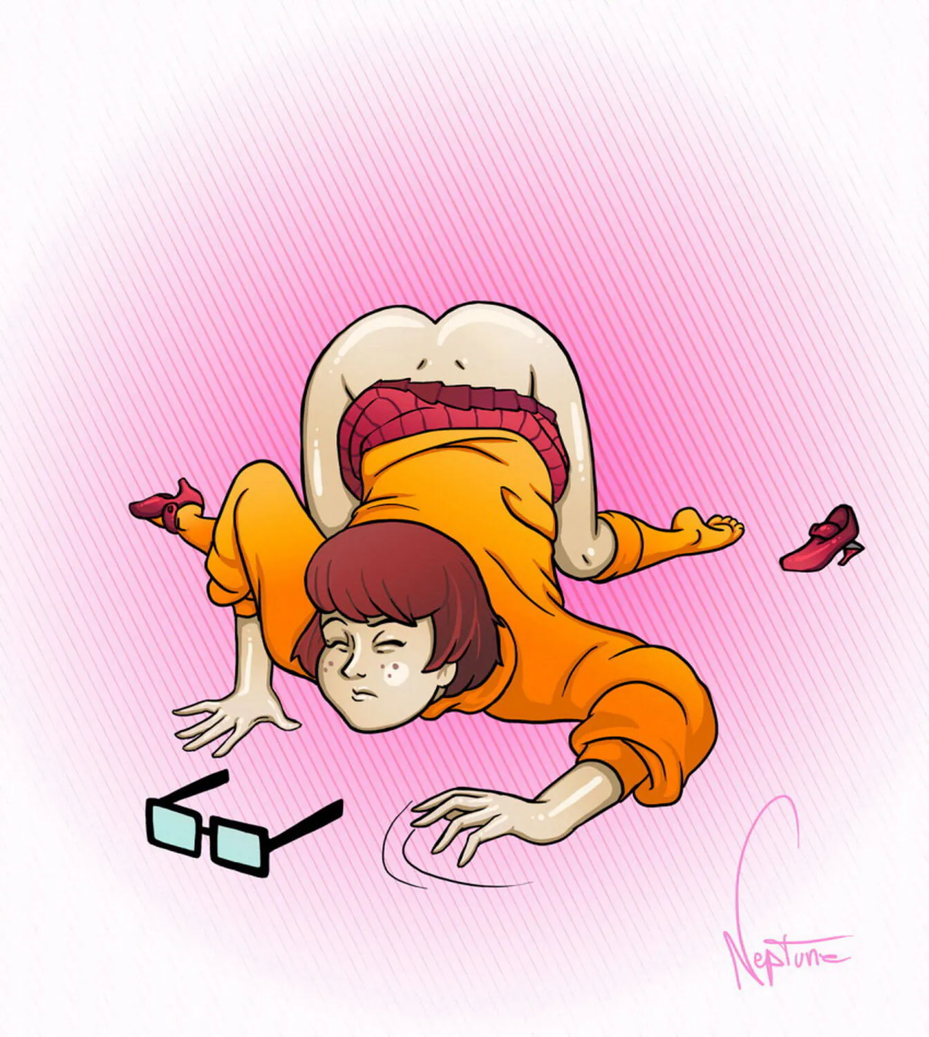 Velma Dinkley Female Only Busty Legs Upskirt Solo Posing