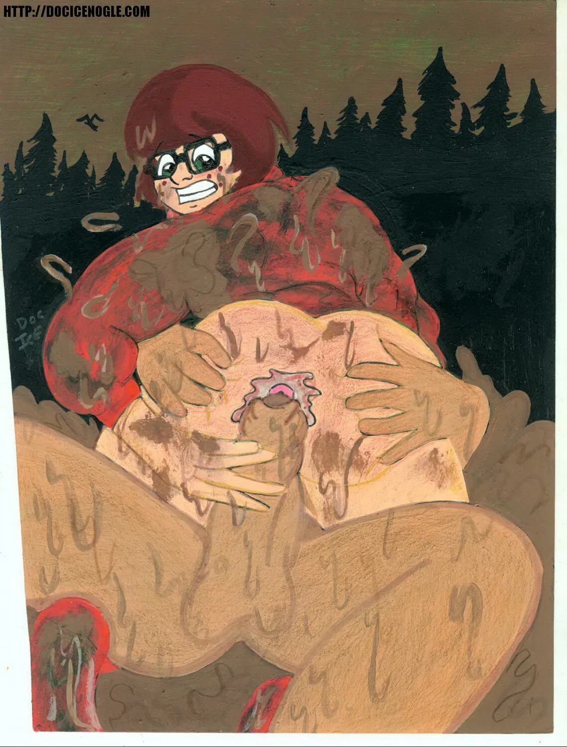 Velma Dinkley Hentai XXX Drawing Dirty