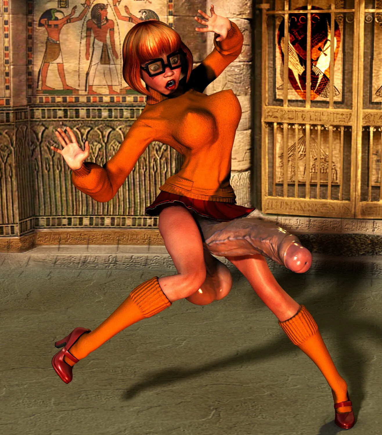 Velma Dinkley Intersex Futa Tits Futanari Futa Only Huge Cock Penis
