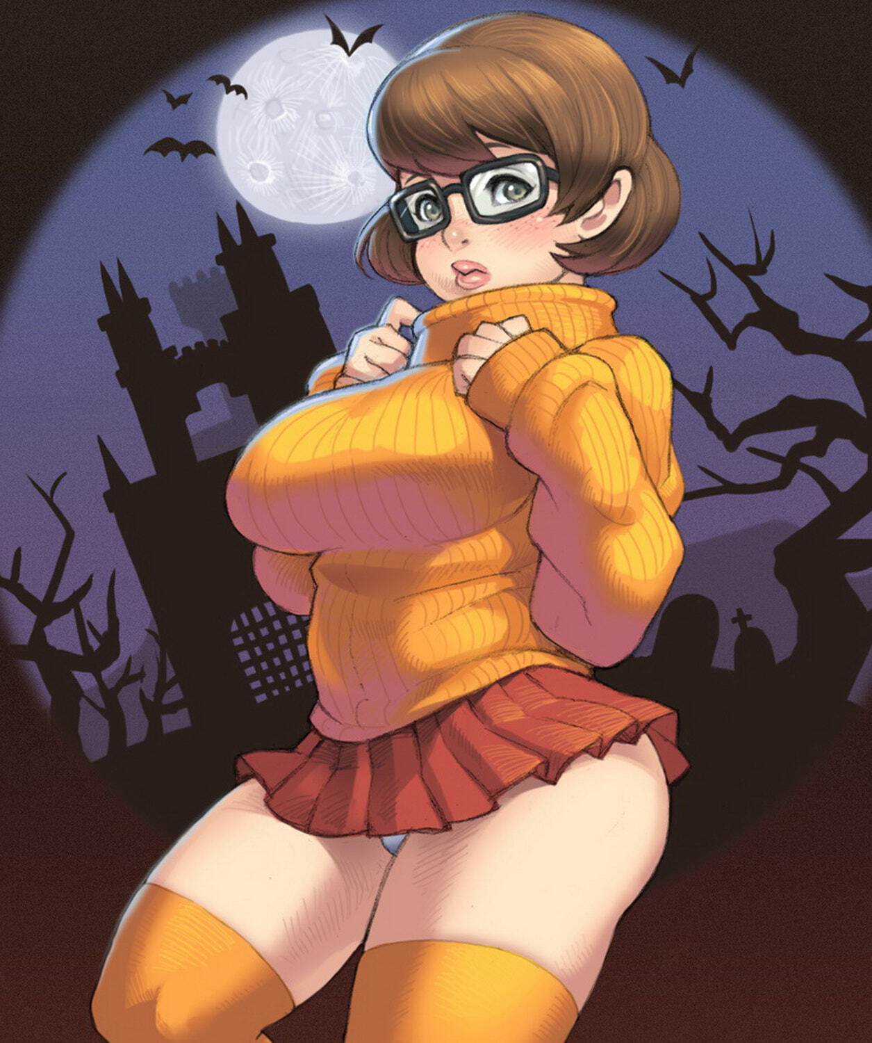 Velma Dinkley Panties Curvy Female Only Solo Tits