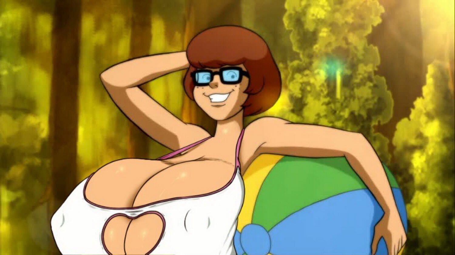 Velma Dinkley Swimsuit Hyper Breasts