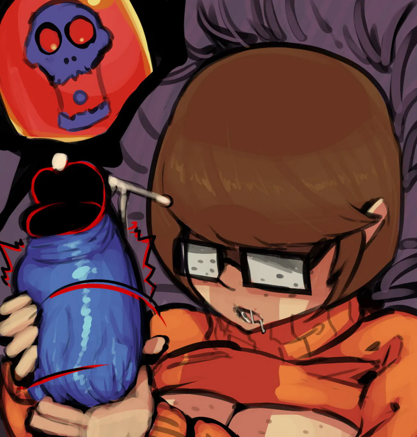 Velma Dinkley Tits Huge Cock Orgasm Cum Penis Handjob