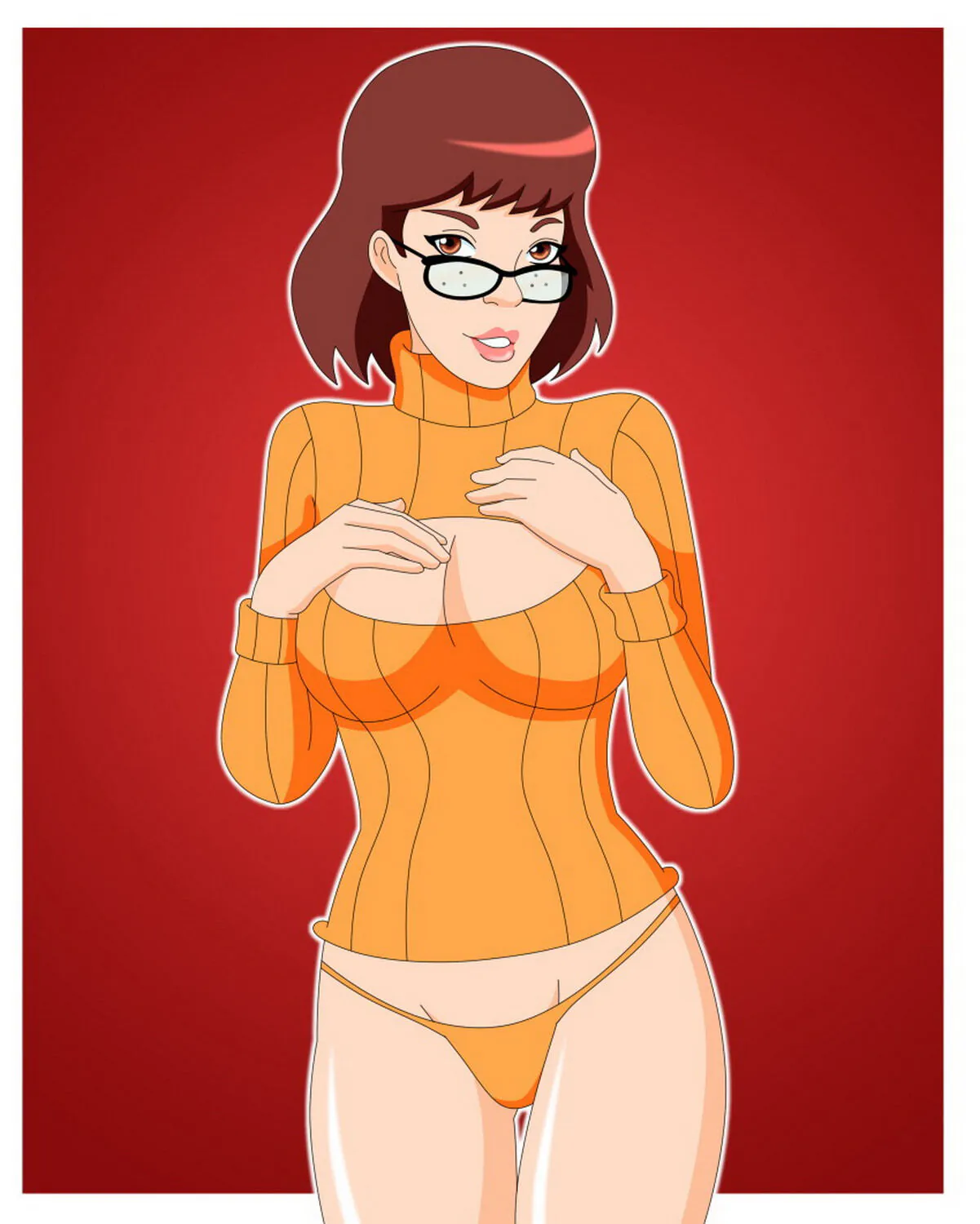 Velma Dinkley Tits Panties Solo Female Only