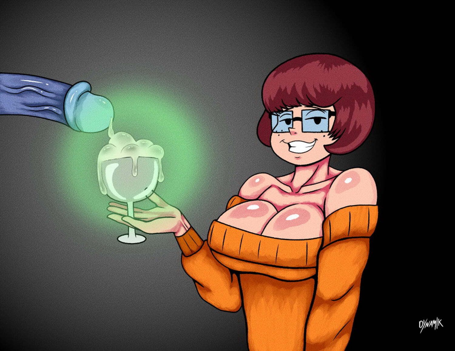 Velma and ghost cock