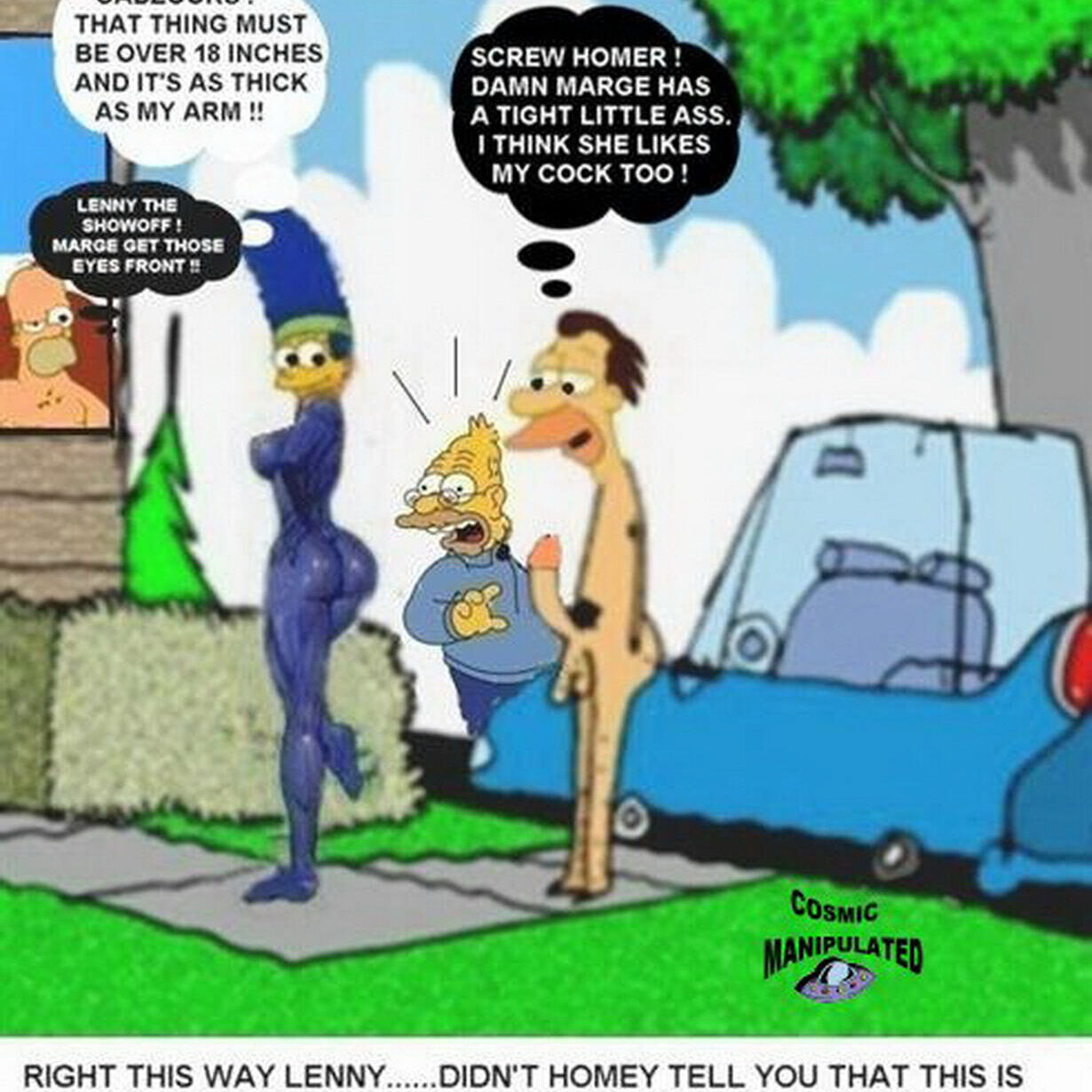 Abraham Simpson and Lenny Leonard XXX Hentai < Your Cartoon Porn