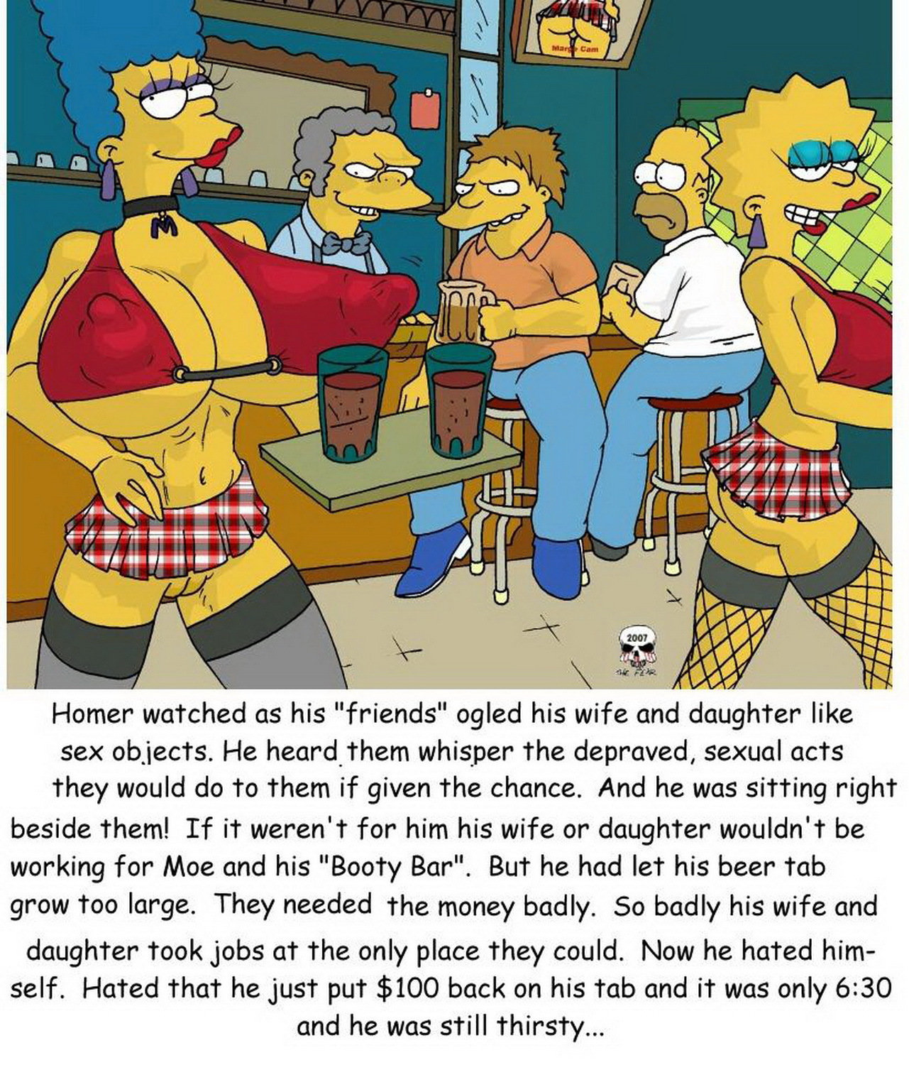 1281px x 1500px - Barney Gumble and Marge Simpson Hentai XXX > Your Cartoon Porn