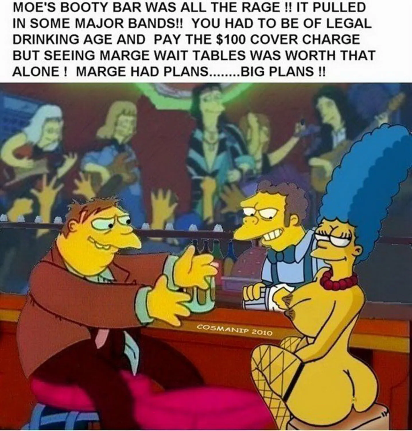 Barney Gumble and Marge Simpson Stockings
