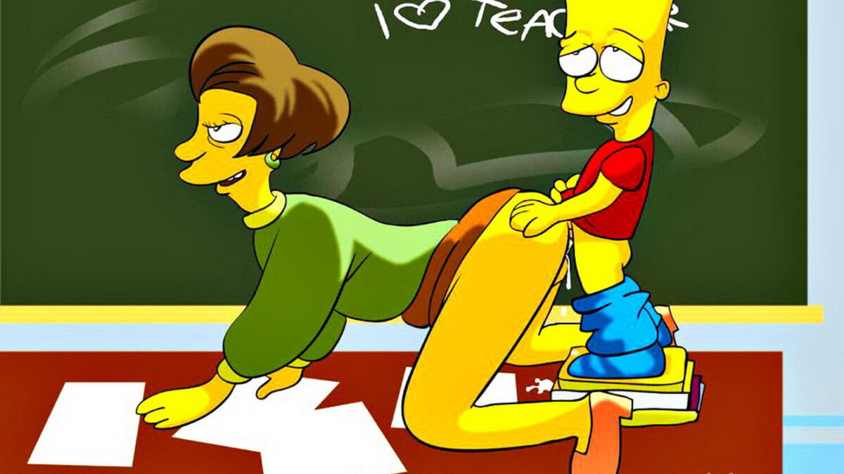 Bart Simpson and Edna Krabappel Anal Penetration Anal Sex Cum Sex < Your  Cartoon Porn