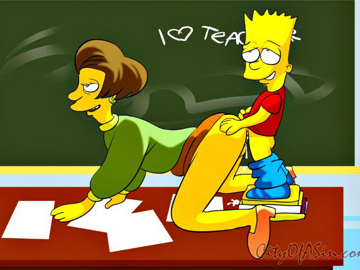 Bart Simpson and Edna Krabappel Anal Penetration Anal Sex Cum Sex < Your  Cartoon Porn