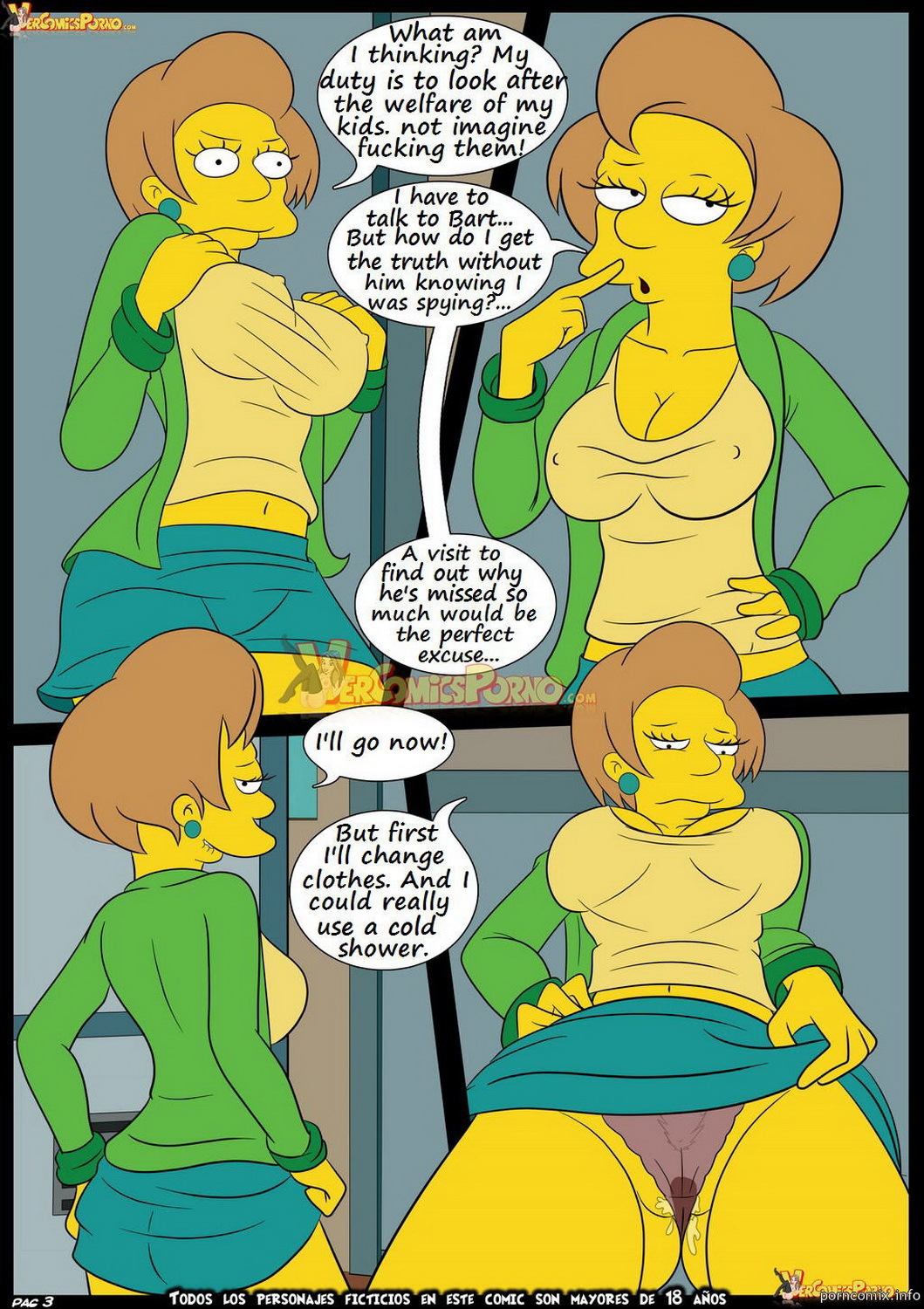Maude Flanders Bart Simpson Porn - Bart Simpson and Edna Krabappel Milf Big Breast Tits > Your Cartoon Porn