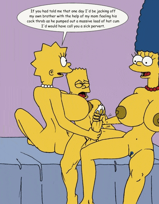 Jacking Cock Toon Gifs - Bart Simpson and Lisa Simpson Gif Animated Free < Your Cartoon Porn