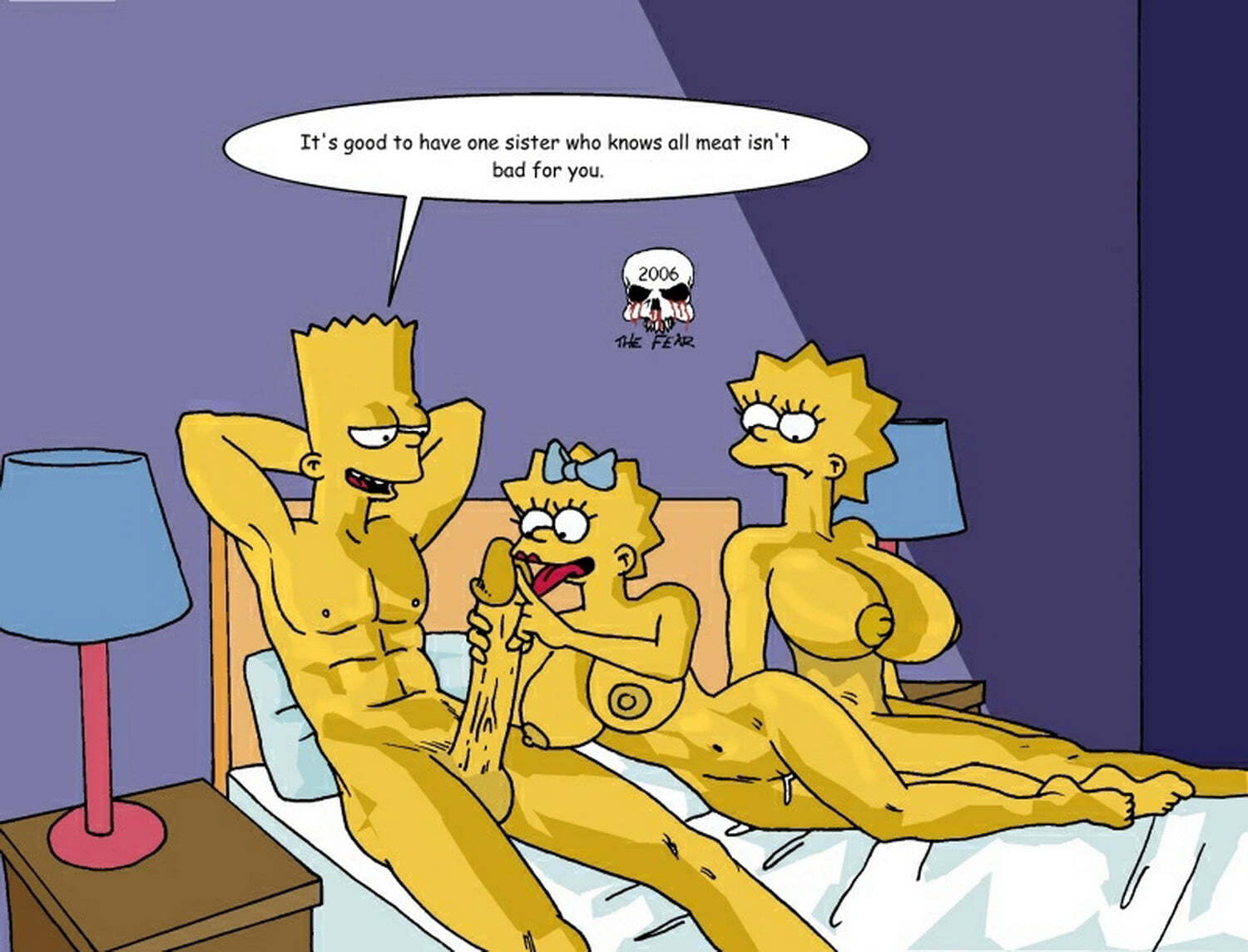 Simpsons characters naked