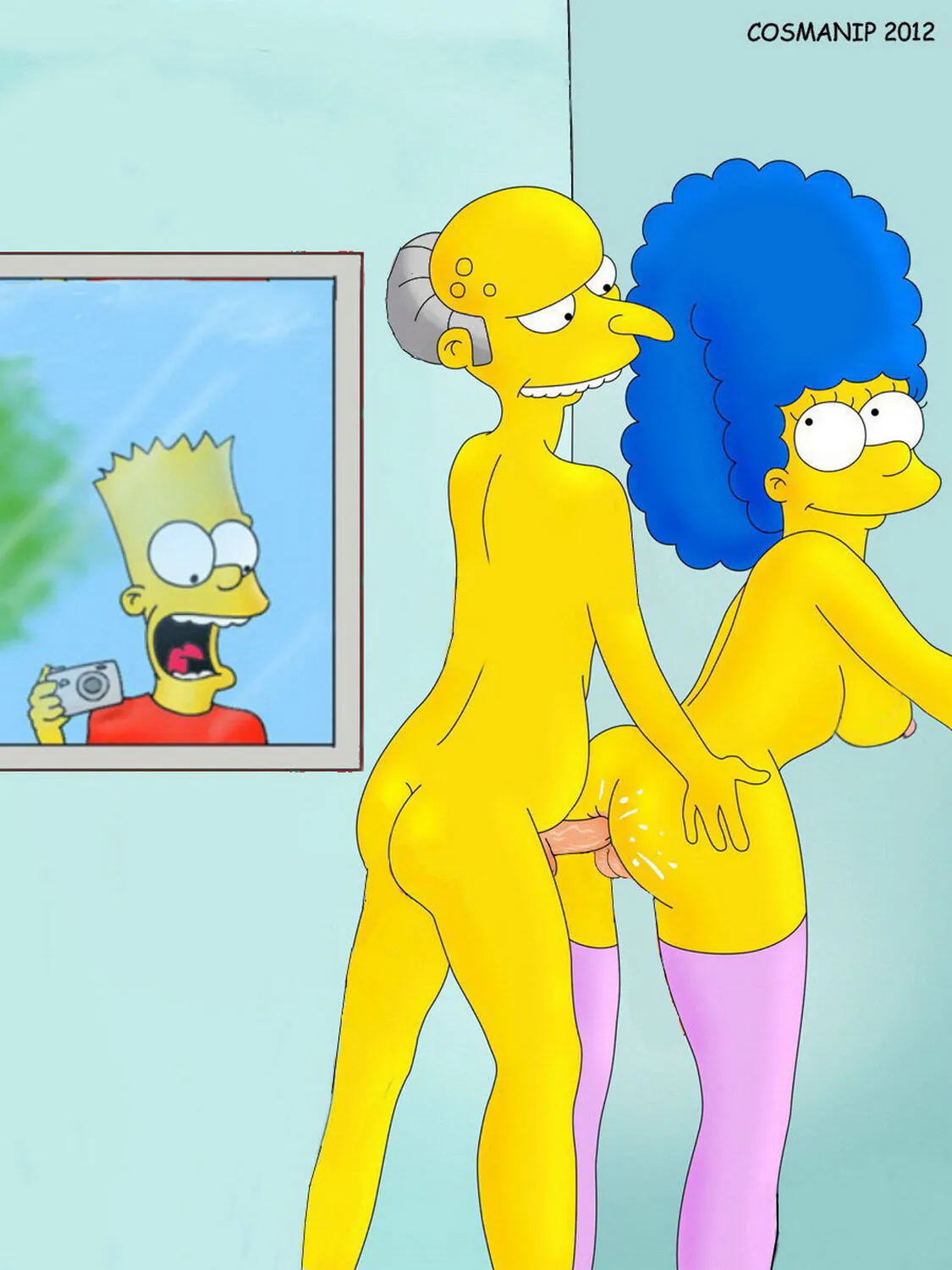 Bart Simpson and Marge Simpson Anal Sex Penis