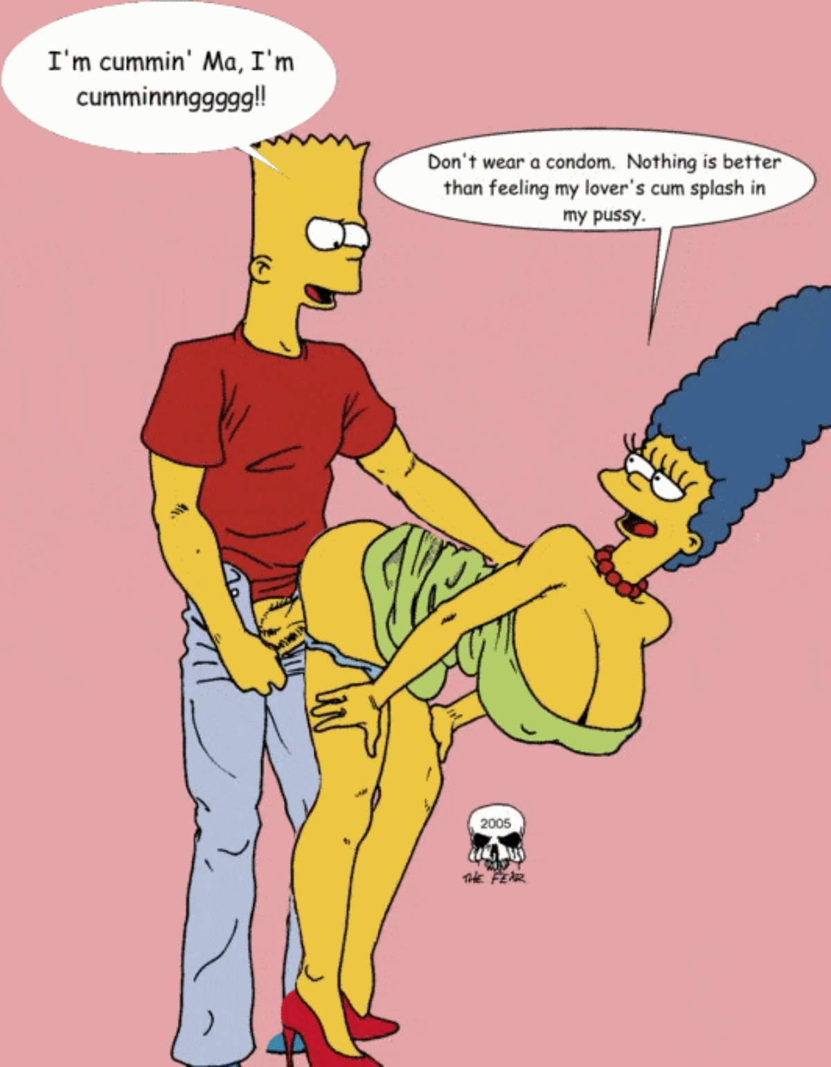 Bart Simpson and Marge Simpson Big Breast Tits Gif Animated < Your Cartoon  Porn