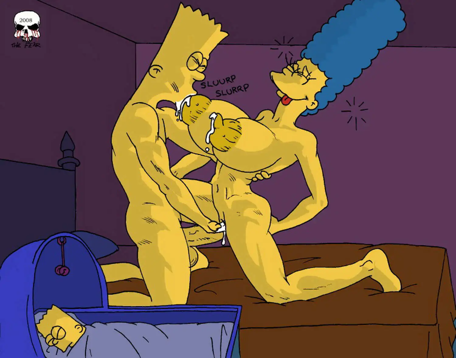 Bart Simpson and Marge Simpson Fingering Tits Big Breast Penis