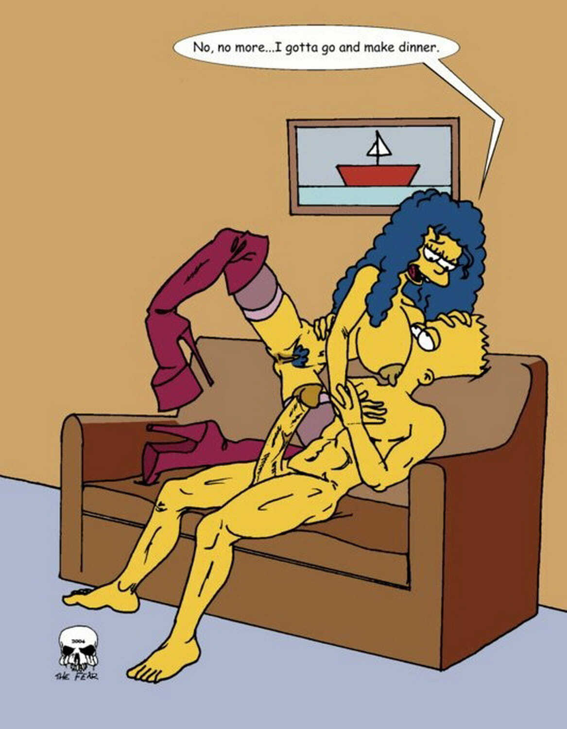 Bart Simpson and Marge Simpson Hentai XXX Fantasy