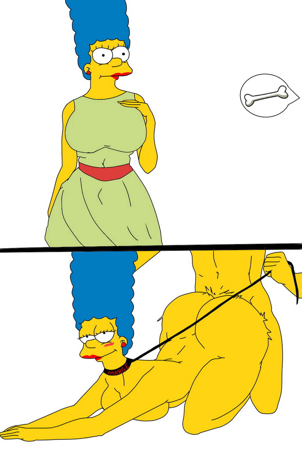 Bart Simpson and Marge Simpson Milf Big Breast