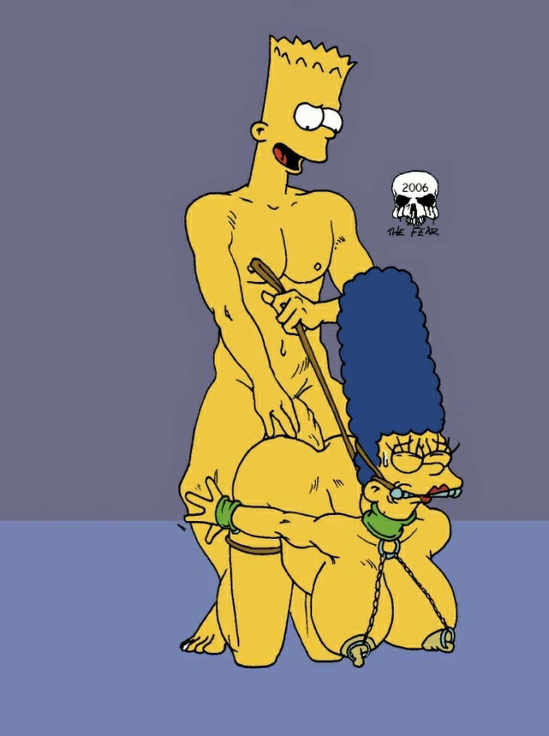 Bart Simpson and Marge Simpson Nude Bondage Anal Sex Big Breast Tits.