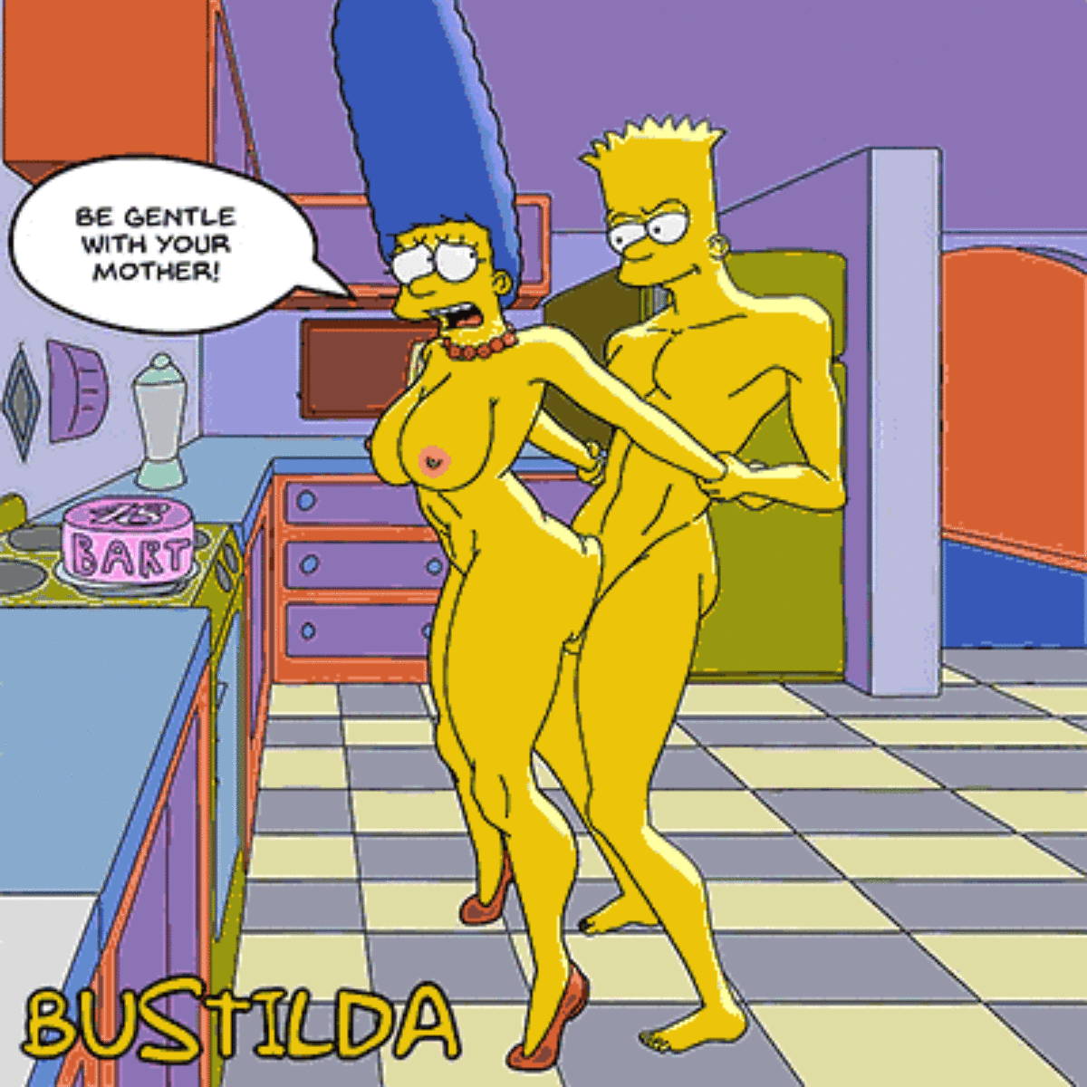 Bart Simpson and Marge Simpson Orgasm Animated Gif Cum Nipples < Your  Cartoon Porn