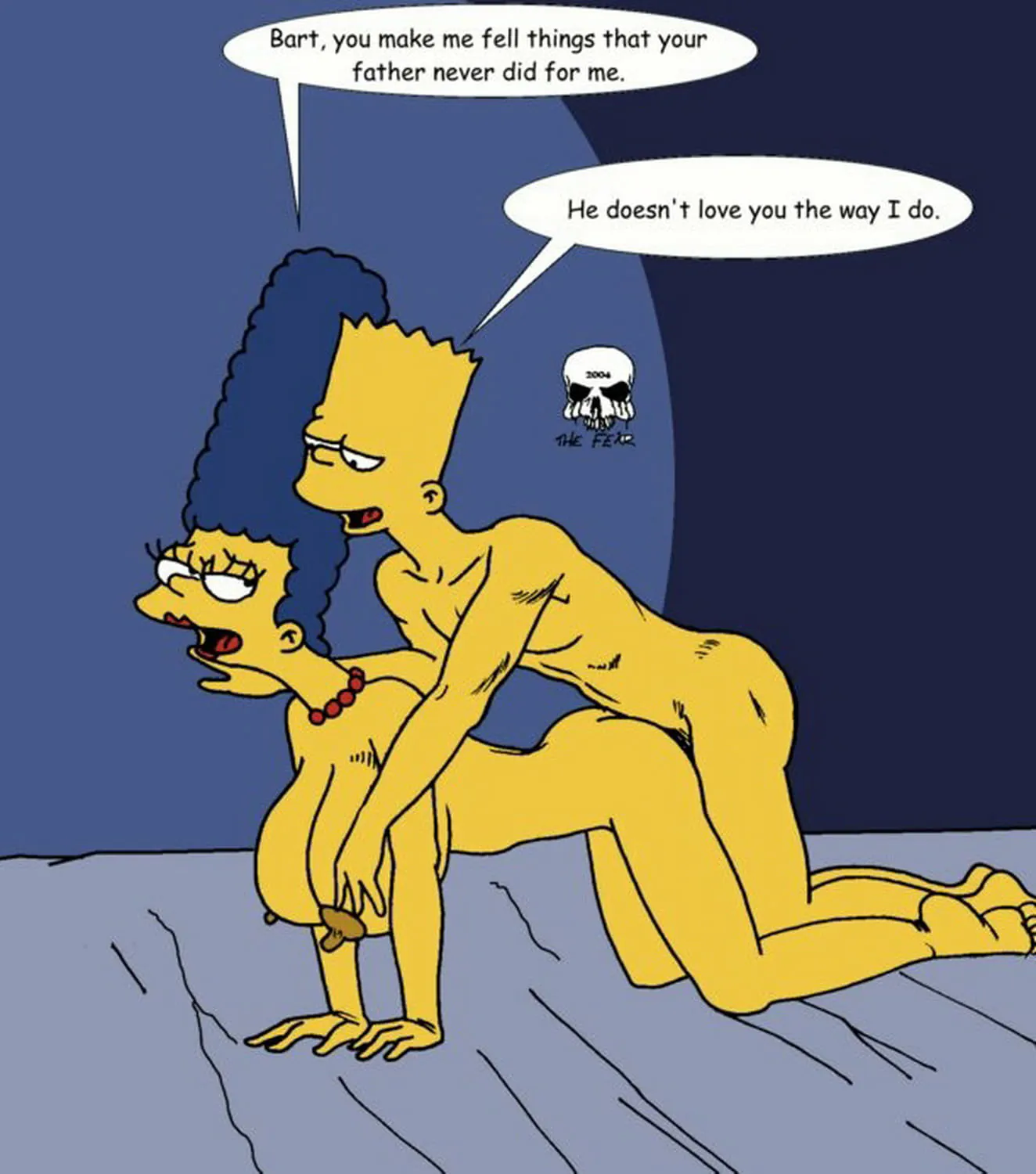 Bart Simpson and Marge Simpson Tits Nude Big Breast