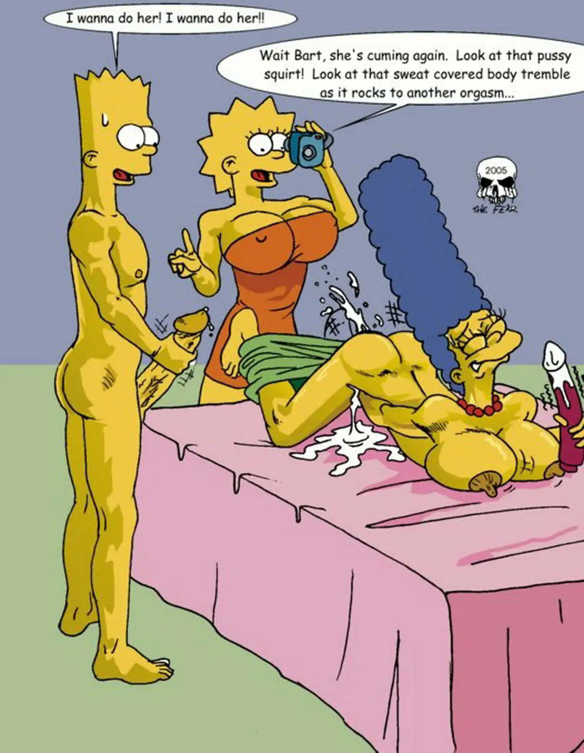 Bart Simpson and Marge Simpson XXX Hentai Famous