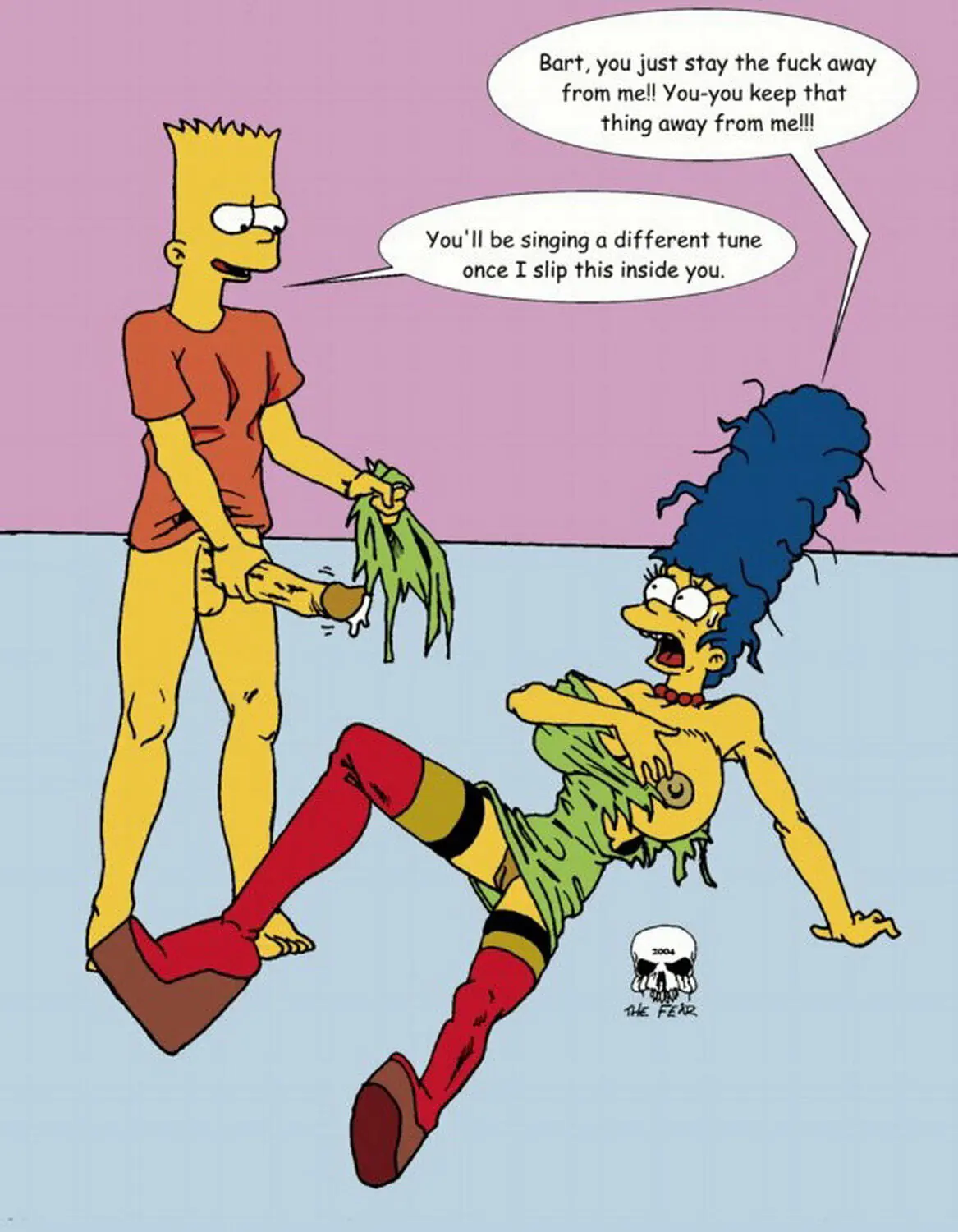 Bart Simpson and Marge Simpson XXX Hentai Hardcore