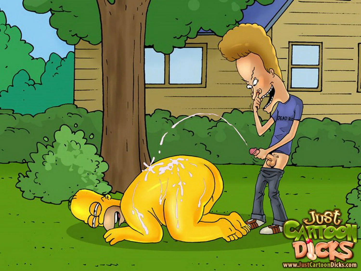 Beavis and Homer Simpson XXX Hentai
