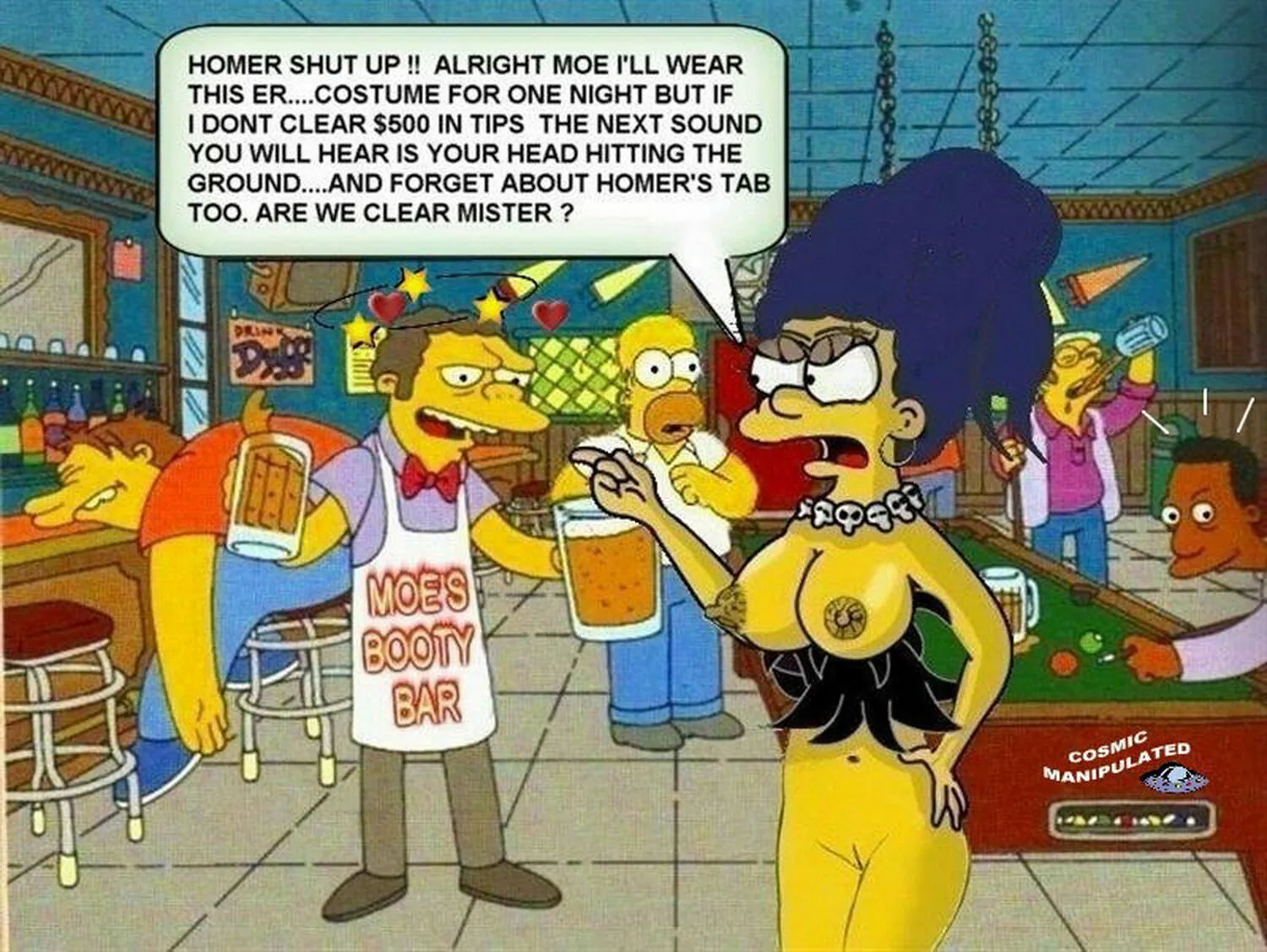 Carl Carlson and Barney Gumble Hentai XXX