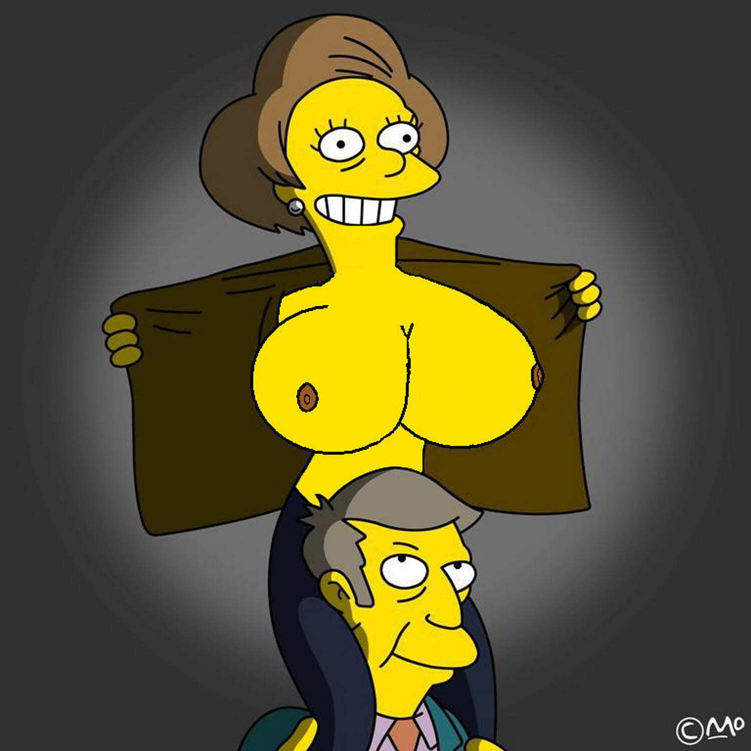 Edna Krabappel Nipples Tits Big Breast