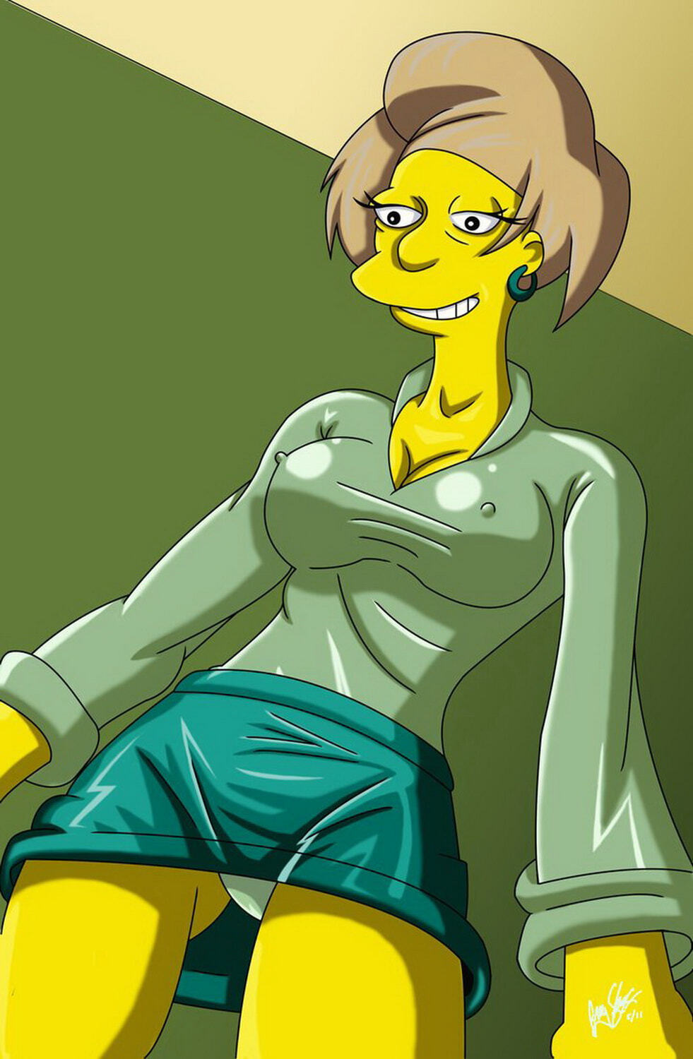 Edna Krabappel Tits Nipples Nasty