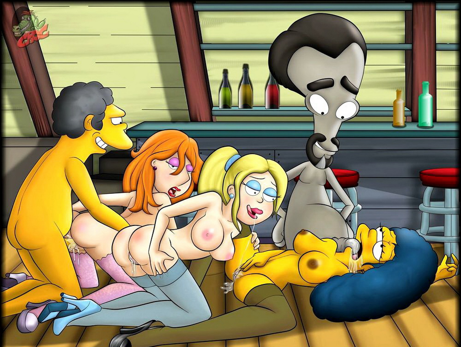 Marge Simpson Group Sex