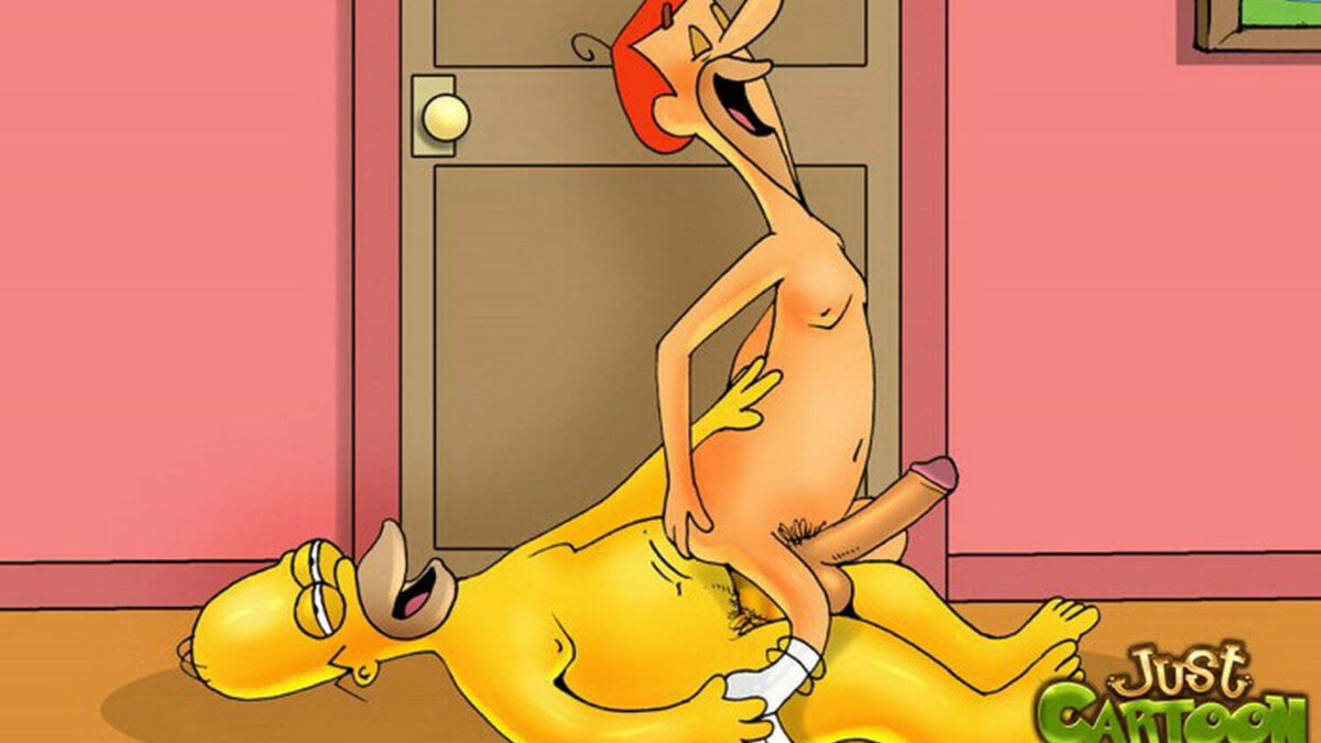 Homer Simpson and George Jetson Penis Reverse Cowgirl Nude > Your Cartoon  Porn