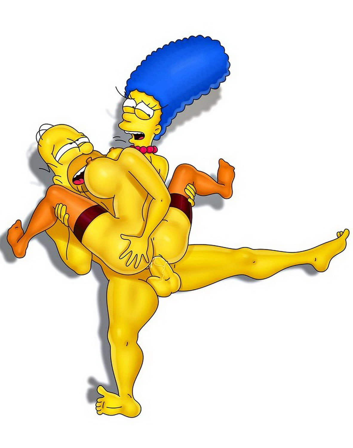 Homer Simpson and Marge Simpson Anal Sex Parody