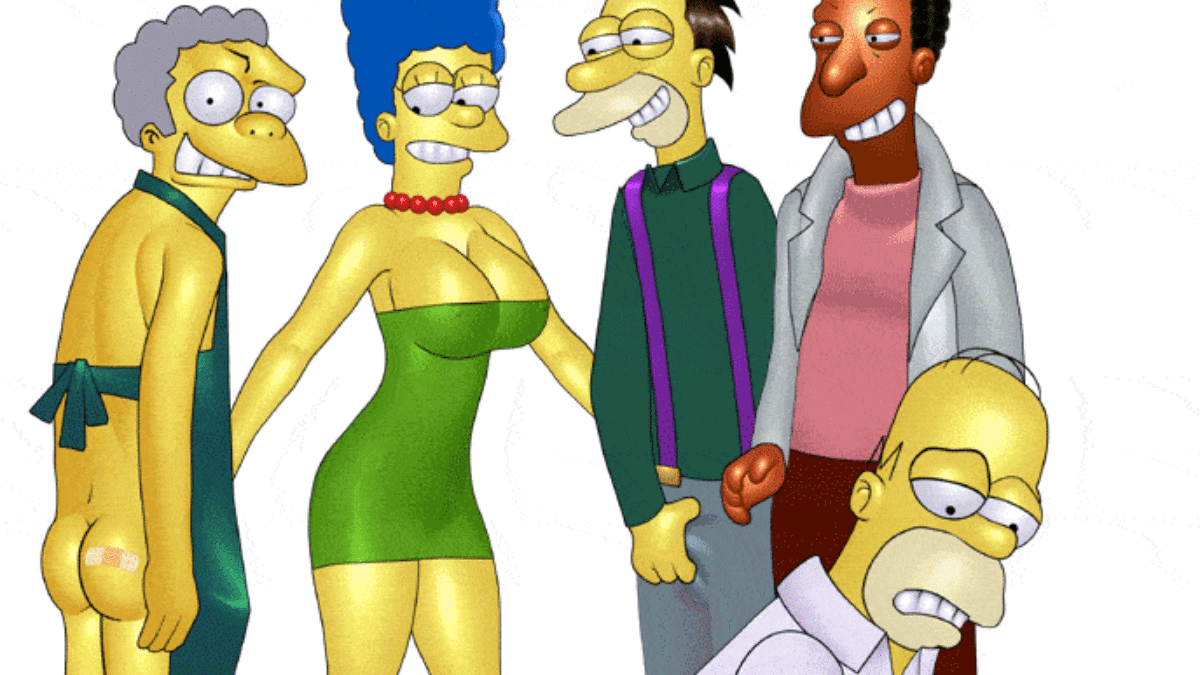 Homer Simpson and Marge Simpson Gif Tits Big Breast Handjob < Your Cartoon  Porn