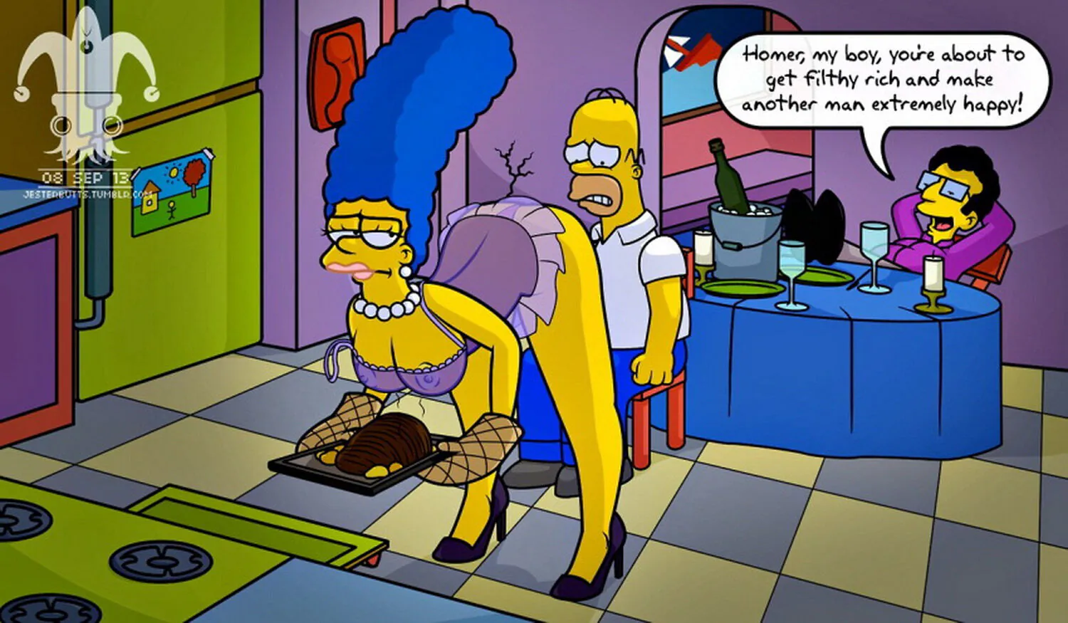 Homer Simpson and Marge Simpson Hentai XXX XXX