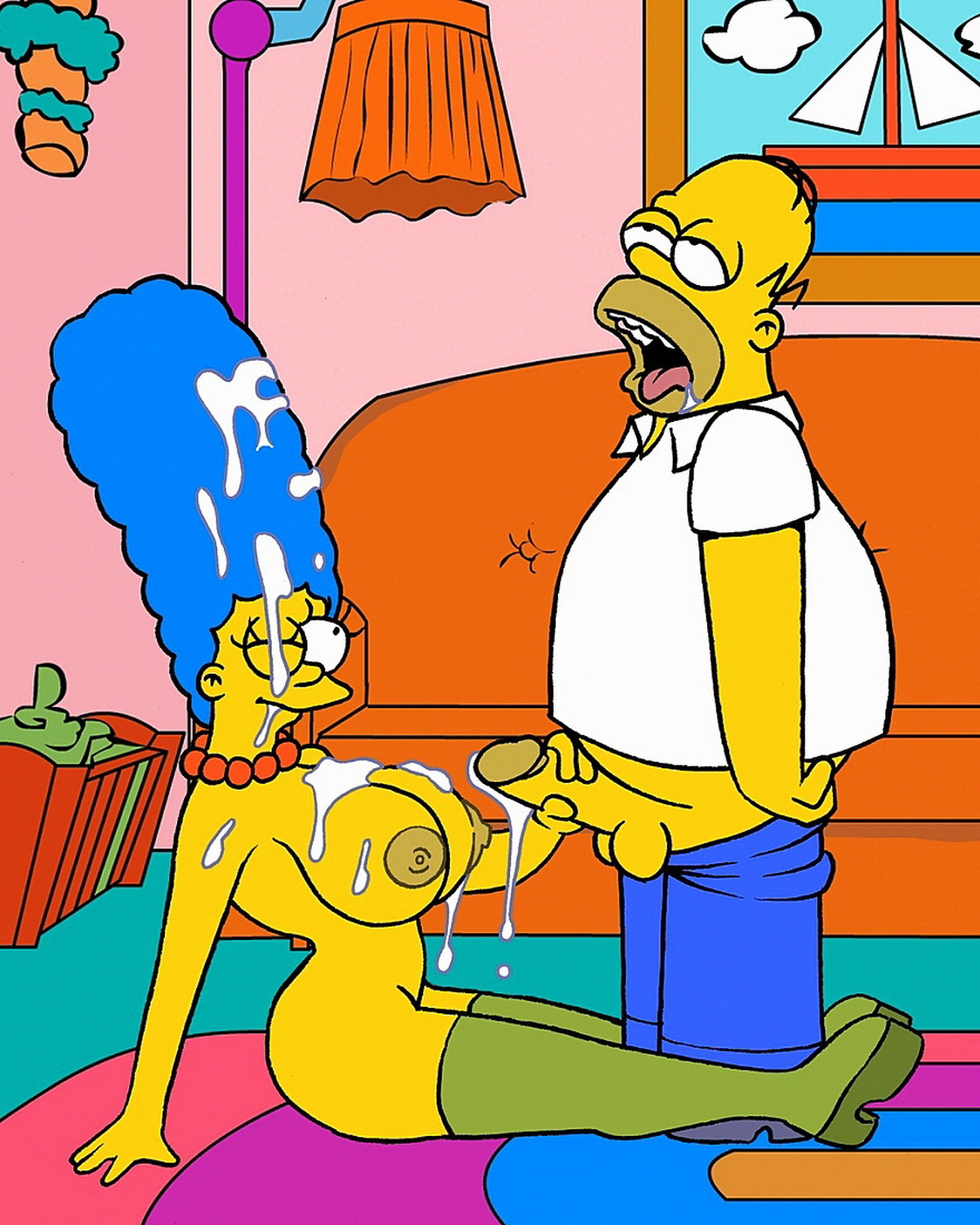 Homer Simpson and Marge Simpson Hentai XXX