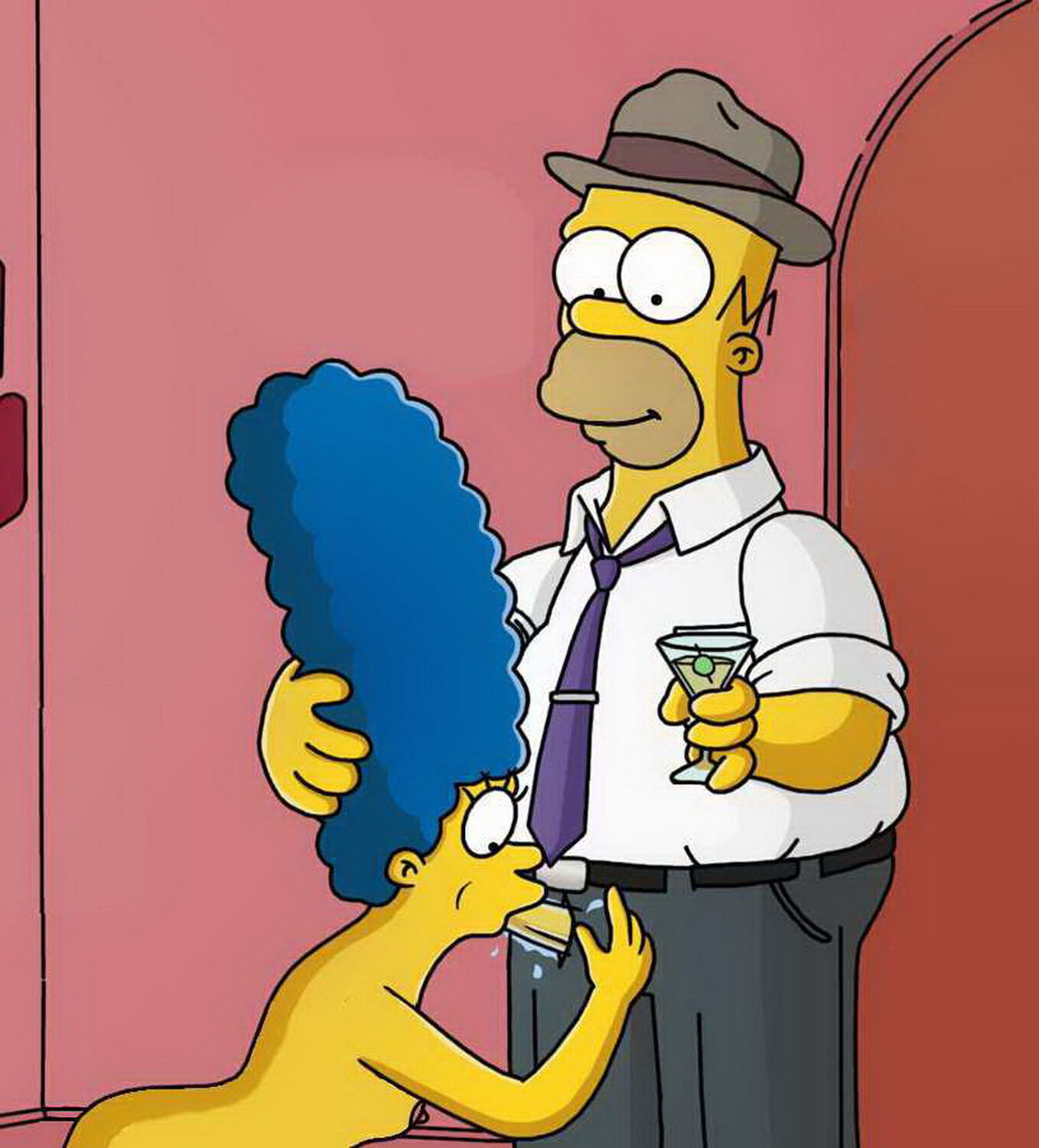 Homer Simpson and Marge Simpson Oral