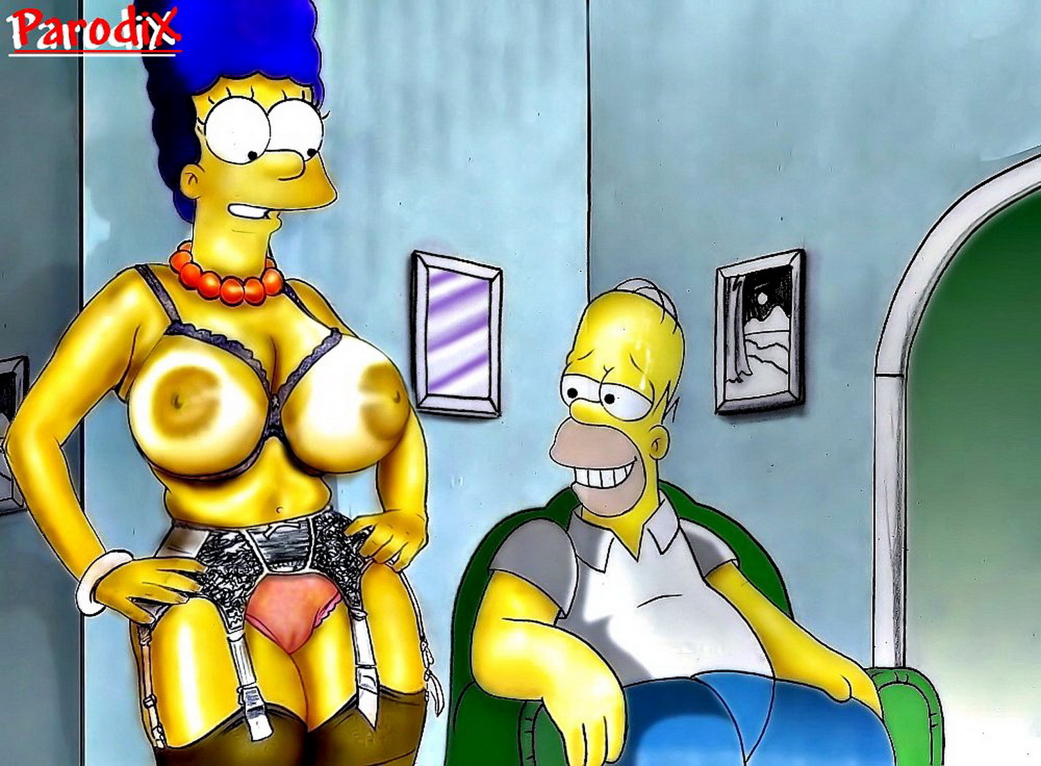 Homer Simpson Shaved Pussy