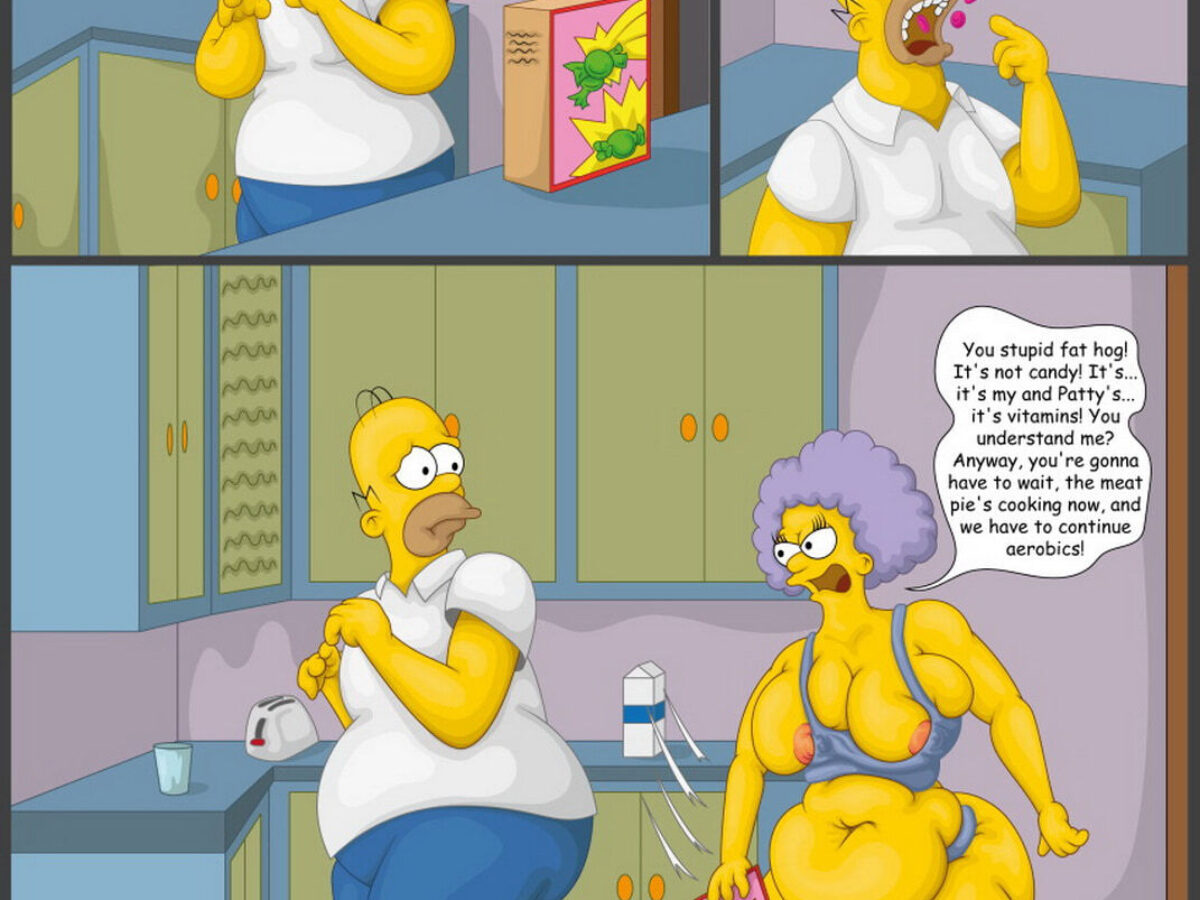 Simpsons Selma And Patty Boobs Comics.