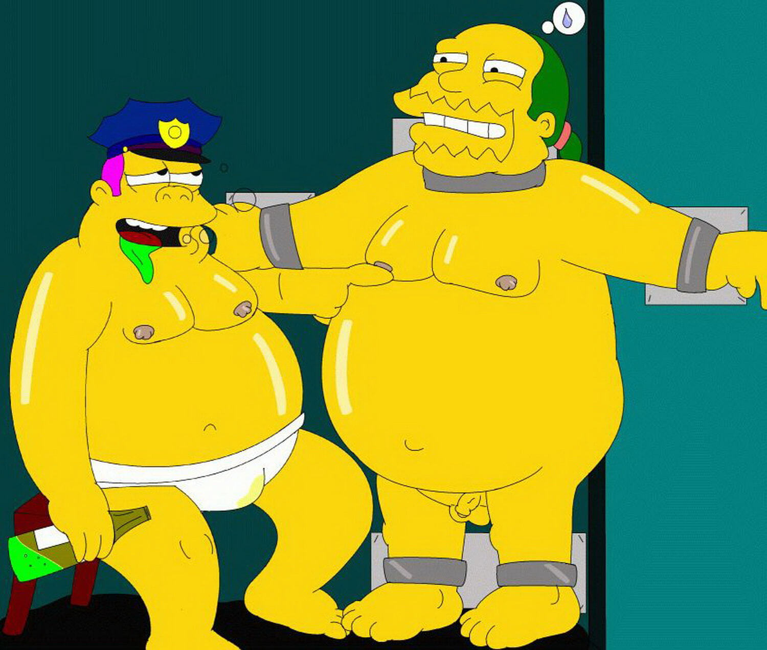 Jeff Albertson and Comic Book Guy XXX Hentai