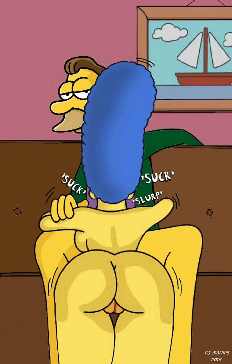 Lenny Leonard and Marge Simpson XXX Hentai