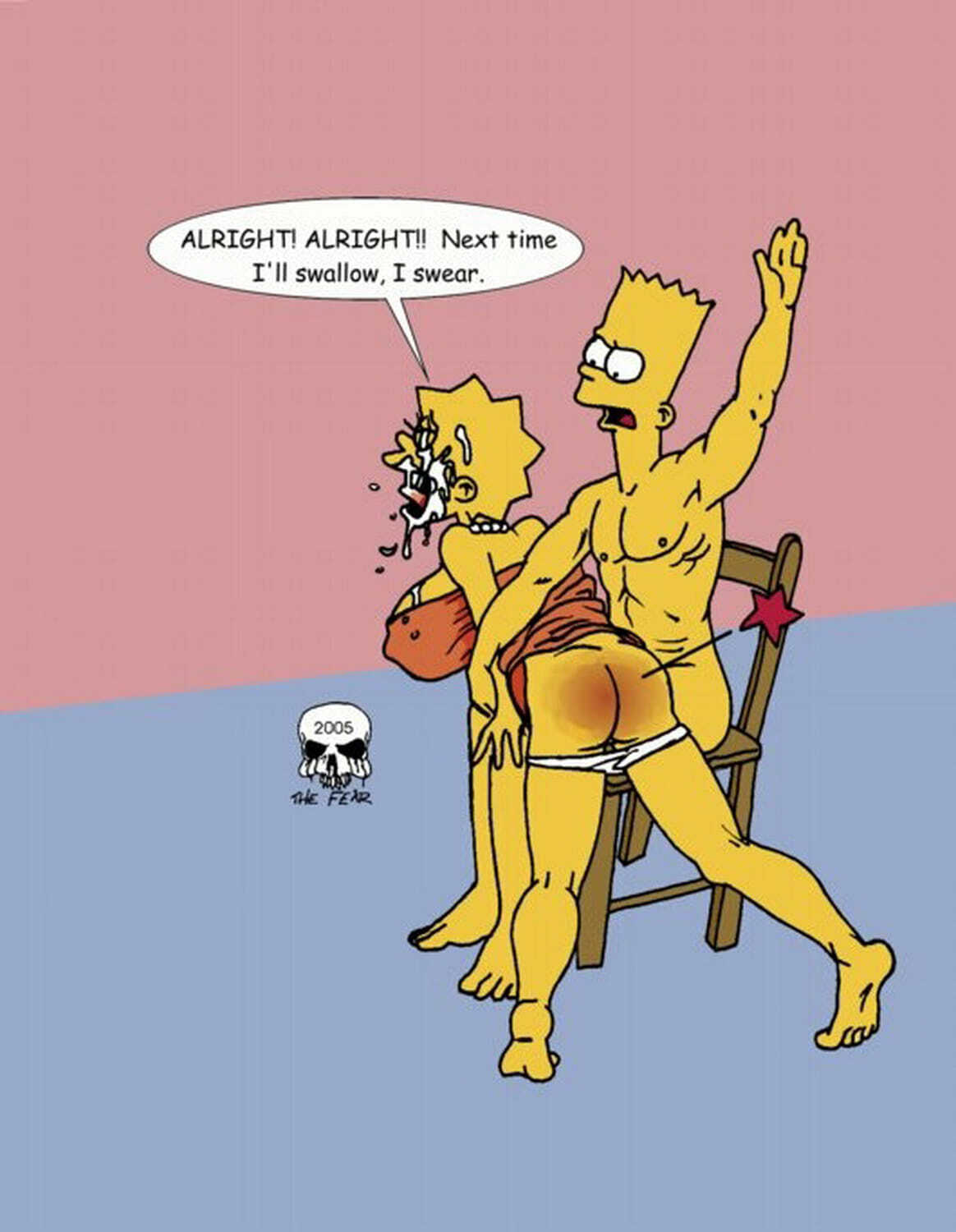 Spanking lisa simpson