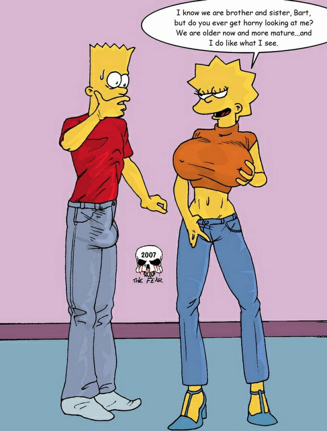 Lisa Simpson and Bart Simpson Hentai XXX Pics Art