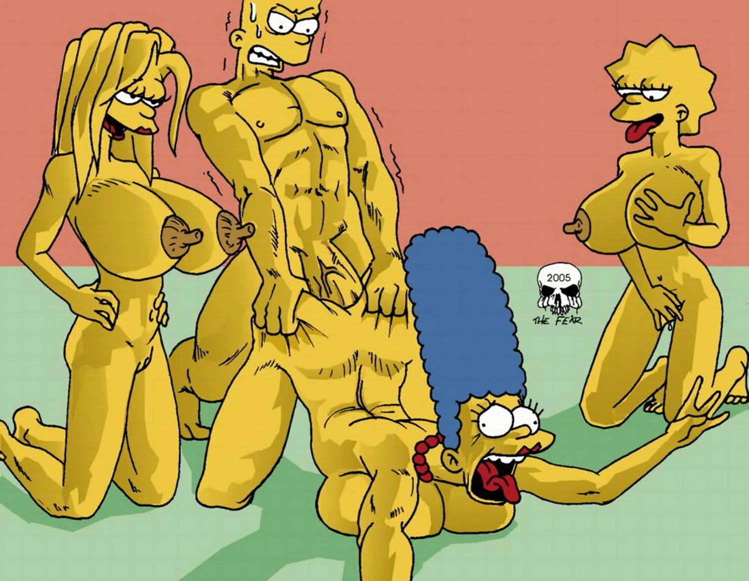 Lisa Simpson and Bart Simpson Nude Penis Masturbation Tits Anal Sex