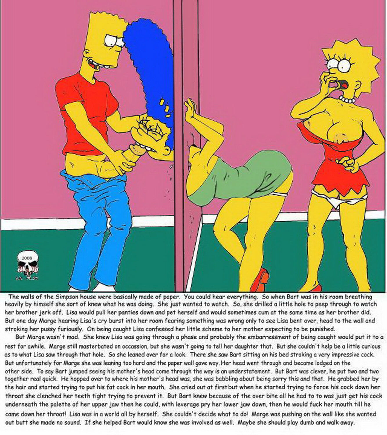 Lisa Simpson and Bart Simpson Penis