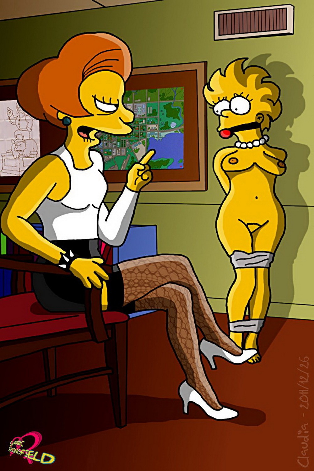 Lisa Simpson and Edna Krabappel XXX Hentai