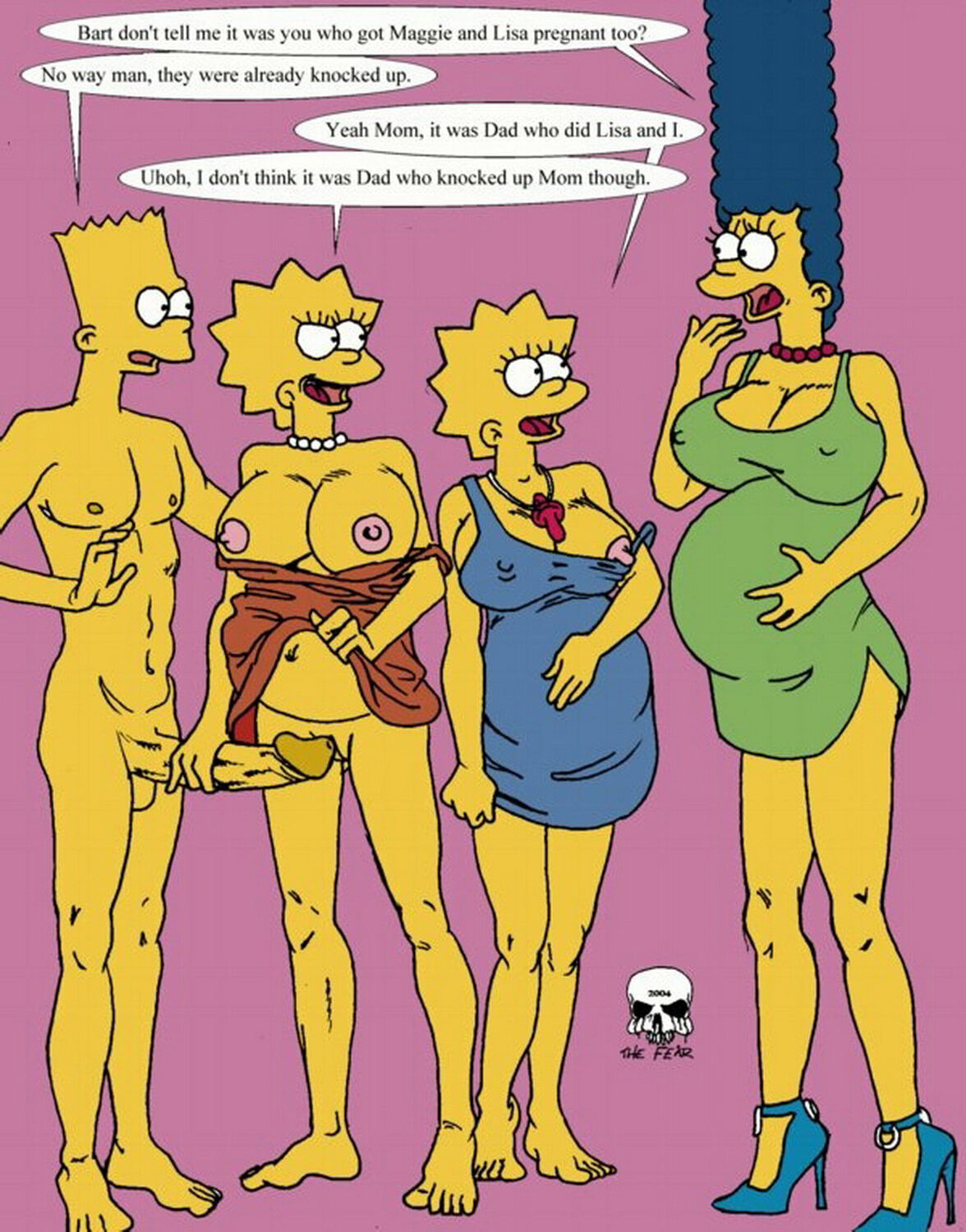 Cartoon Preggo Porn - Lisa Simpson and Maggie Simpson Pregnant > Your Cartoon Porn