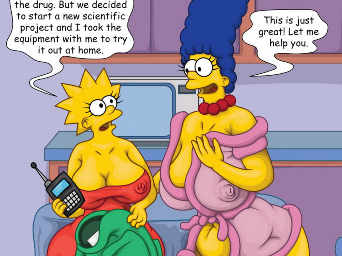 Lisa Simpson and Marge Simpson Milf Chubby Big Breast Half Naked < Your  Cartoon Porn