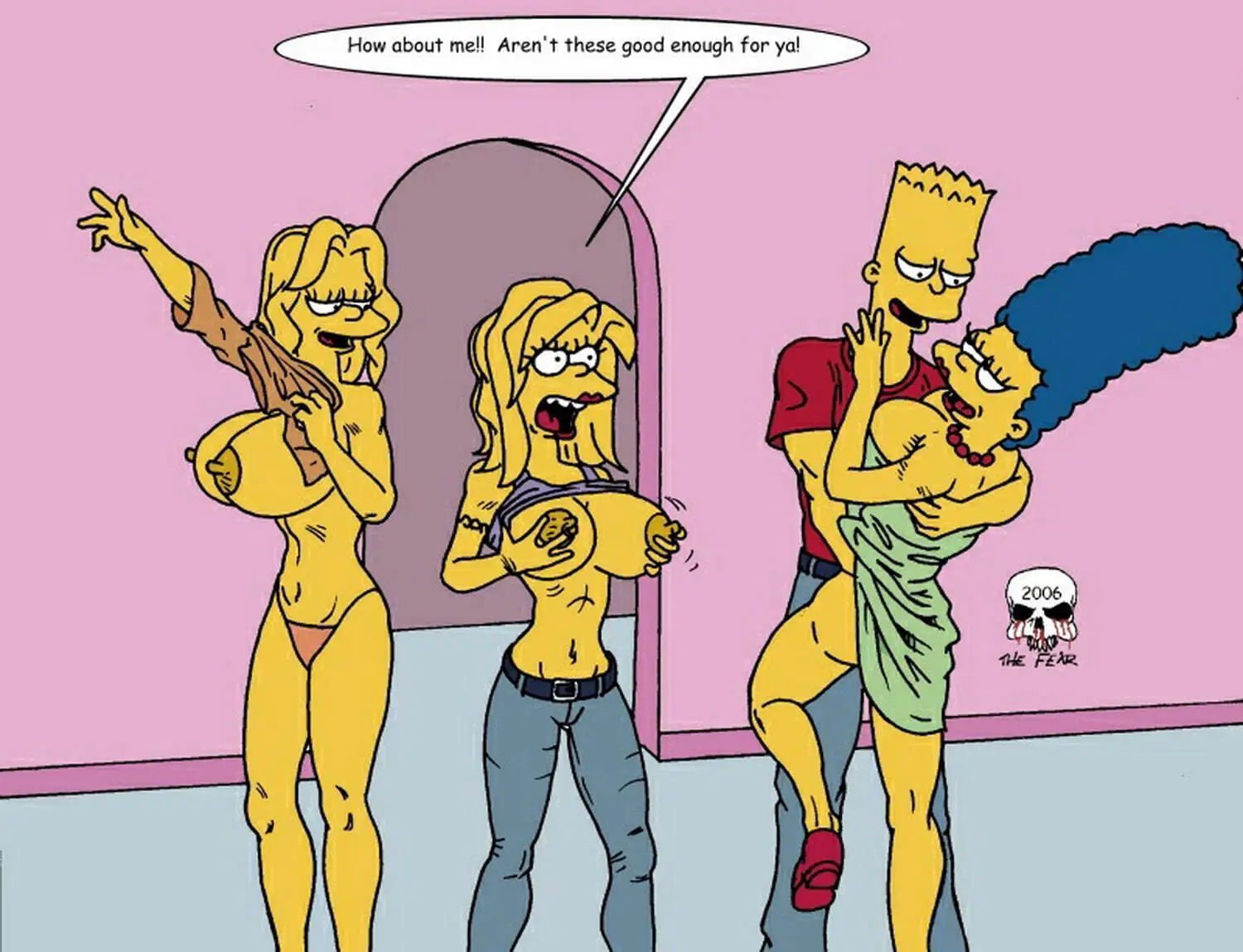 Lisa Simpson and Marge Simpson XXX Hentai Horny